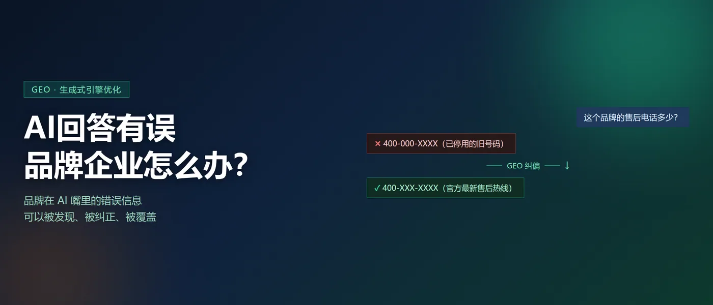 AI回答有误,品牌企业怎么办
