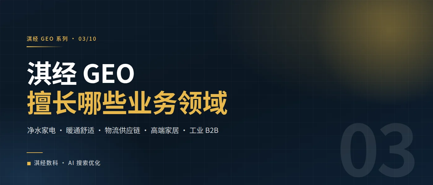 淇经 GEO 擅长哪些业务领域
