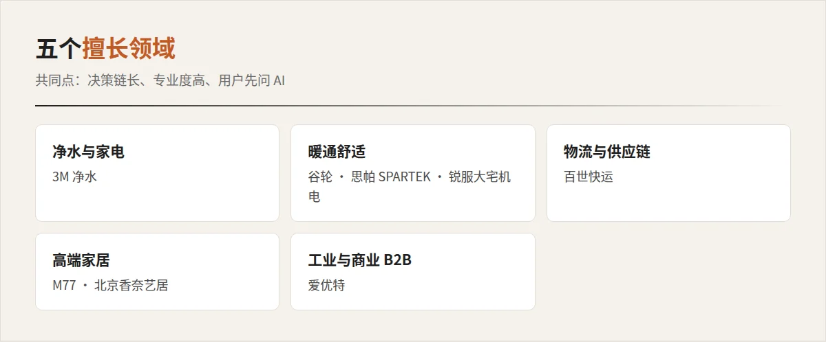 淇经 GEO 五个擅长业务领域